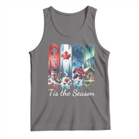 Christmas Canada Ice Hockey Lover Tank Top Tis The Season - Wonder Print Shop