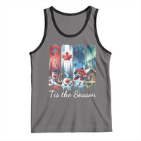 Christmas Canada Ice Hockey Lover Tank Top Tis The Season - Wonder Print Shop