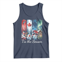 Christmas Canada Ice Hockey Lover Tank Top Tis The Season - Wonder Print Shop