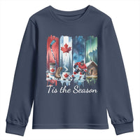 Christmas Canada Ice Hockey Lover Youth Sweatshirt Tis The Season - Wonder Print Shop