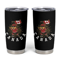 Funny Beaver Playing Ice Hockey With Canada Flag Gift Tumbler Cup - Wonder Print Shop
