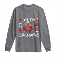 Canadian Ice Hockey Beaver Long Sleeve Shirt Tis The Season Holiday Gift - Wonder Print Shop