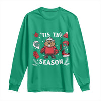 Canadian Ice Hockey Beaver Long Sleeve Shirt Tis The Season Holiday Gift - Wonder Print Shop
