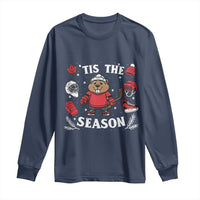 Canadian Ice Hockey Beaver Long Sleeve Shirt Tis The Season Holiday Gift - Wonder Print Shop
