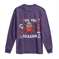 Canadian Ice Hockey Beaver Long Sleeve Shirt Tis The Season Holiday Gift - Wonder Print Shop