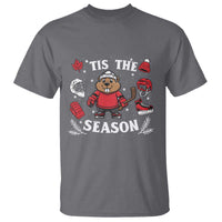 Canadian Ice Hockey Beaver T Shirt Tis The Season Holiday Gift - Wonder Print Shop