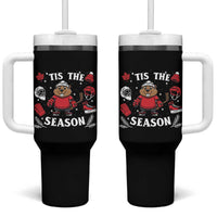 Canadian Ice Hockey Beaver Tumbler With Handle Tis The Season Holiday Gift - Wonder Print Shop