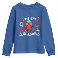 Canadian Ice Hockey Beaver Youth Sweatshirt Tis The Season Holiday Gift - Wonder Print Shop