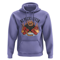 Funny Beaver Ice Hockey Goalie Gift Hoodie No Pucks Given - Wonder Print Shop