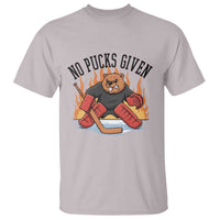 Funny Beaver Ice Hockey Goalie Gift T Shirt No Pucks Given - Wonder Print Shop