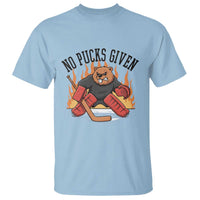 Funny Beaver Ice Hockey Goalie Gift T Shirt No Pucks Given - Wonder Print Shop
