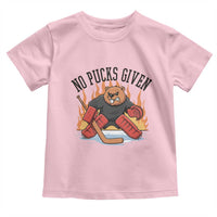 Funny Beaver Ice Hockey Goalie Gift Toddler T Shirt No Pucks Given - Wonder Print Shop