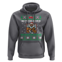 Ugly Christmas Sweater Beaver Ice Hockey Goalie Hoodie No Pucks Given - Wonder Print Shop