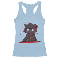 Funny Cat Vader Kitten Playing Darts Racerback Tank Top Space Scifi Dartist Gift - Wonder Print Shop