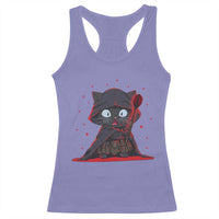 Funny Cat Vader Kitten Playing Darts Racerback Tank Top Space Scifi Dartist Gift - Wonder Print Shop