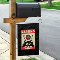Black Cat Dart Thrower Garden Flag Cat Lover Dartist Gift - Wonder Print Shop