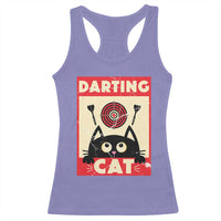 Black Cat Dart Thrower Racerback Tank Top Cat Lover Dartist Gift - Wonder Print Shop
