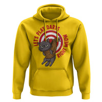 Funny Cat Darts Lover Hoodie Lets Play Darts Right Meow - Wonder Print Shop