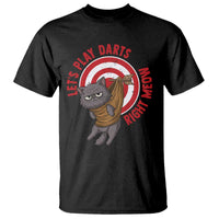 Funny Cat Darts Lover T Shirt Lets Play Darts Right Meow - Wonder Print Shop