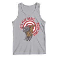 Funny Cat Darts Lover Tank Top Lets Play Darts Right Meow - Wonder Print Shop