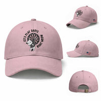 Lets Play Darts Right Meow Baseball Cap Cute Cat Dart Player Pub Game Gift