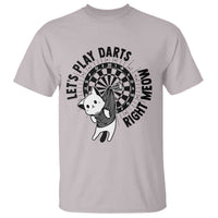 Lets Play Darts Right Meow T Shirt Cute Cat Dart Player Pub Game Gift - Wonder Print Shop