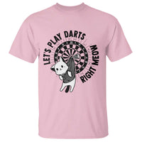 Lets Play Darts Right Meow T Shirt Cute Cat Dart Player Pub Game Gift - Wonder Print Shop
