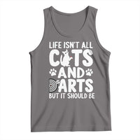 Life Is Not All Cats And Darts But It Should Be Tank Top Funny Dartist Gift - Wonder Print Shop