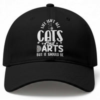 Kitty Lover Dartist Gift Baseball Cap Life Should Be Cats And Darts