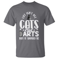 Kitty Lover Dartist Gift T Shirt Life Should Be Cats And Darts - Wonder Print Shop