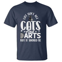 Kitty Lover Dartist Gift T Shirt Life Should Be Cats And Darts - Wonder Print Shop
