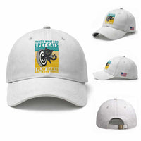 Funny Retro Sunset Cat Darts Baseball Cap I Pet Cats I Play Darts And I Know Things