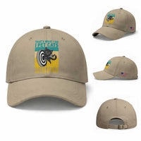 Funny Retro Sunset Cat Darts Baseball Cap I Pet Cats I Play Darts And I Know Things
