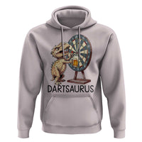 Dartsaurus Hoodie Funny Dinosaur Dart Player Gift - Wonder Print Shop