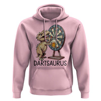 Dartsaurus Hoodie Funny Dinosaur Dart Player Gift - Wonder Print Shop