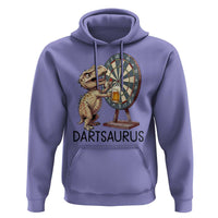 Dartsaurus Hoodie Funny Dinosaur Dart Player Gift - Wonder Print Shop