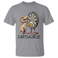Dartsaurus T Shirt Funny Dinosaur Dart Player Gift - Wonder Print Shop
