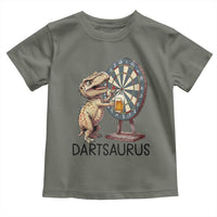 Dartsaurus Toddler T Shirt Funny Dinosaur Dart Player Gift - Wonder Print Shop