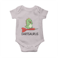 Cute Dartsaurus Playing Dart Baby Onesie Dinosaur Lover Gift - Wonder Print Shop