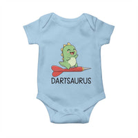 Cute Dartsaurus Playing Dart Baby Onesie Dinosaur Lover Gift - Wonder Print Shop