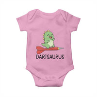 Cute Dartsaurus Playing Dart Baby Onesie Dinosaur Lover Gift - Wonder Print Shop