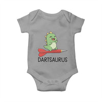 Cute Dartsaurus Playing Dart Baby Onesie Dinosaur Lover Gift - Wonder Print Shop