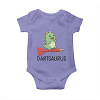 Cute Dartsaurus Playing Dart Baby Onesie Dinosaur Lover Gift - Wonder Print Shop