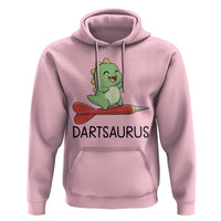 Cute Dartsaurus Playing Dart Hoodie Dinosaur Lover Gift - Wonder Print Shop