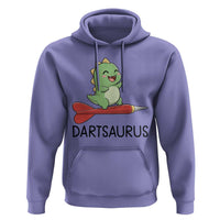 Cute Dartsaurus Playing Dart Hoodie Dinosaur Lover Gift - Wonder Print Shop