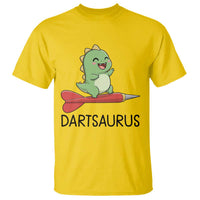 Cute Dartsaurus Playing Dart T Shirt Dinosaur Lover Gift - Wonder Print Shop