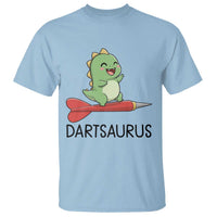 Cute Dartsaurus Playing Dart T Shirt Dinosaur Lover Gift - Wonder Print Shop