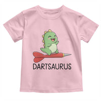 Cute Dartsaurus Playing Dart Toddler T Shirt Dinosaur Lover Gift - Wonder Print Shop
