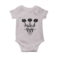 Funny I Suck At Darts Baby Onesie Bar Game Lover Dartist Gift - Wonder Print Shop