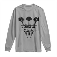 Funny I Suck At Darts Long Sleeve Shirt Bar Game Lover Dartist Gift - Wonder Print Shop